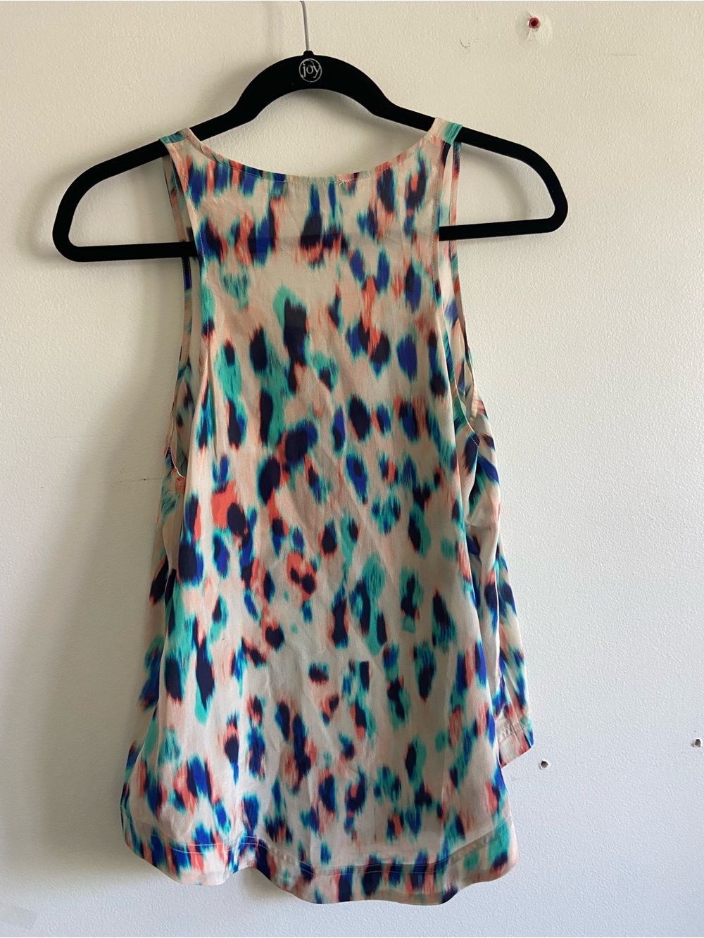 Life With Bird 100% Silk Tank Top Blouse Flowy Lightweight Colorful Summer Sz 2 - Picture 4 of 5